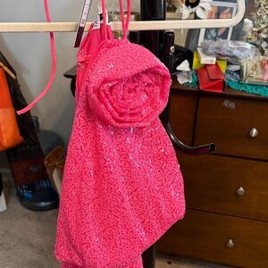 Fashion Nova Glittery Pink Kids Bag